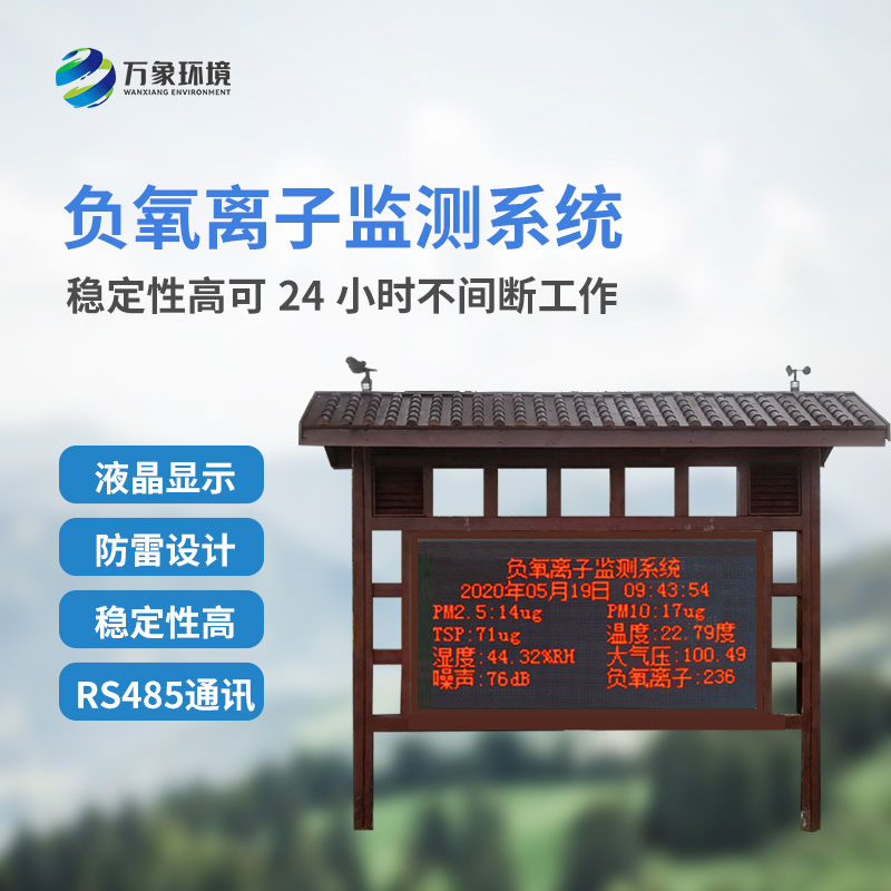 大氣負氧離子監測儀主要安裝在公園景區嗎？